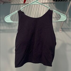 Athleta Navy Sleeveless Crop Top